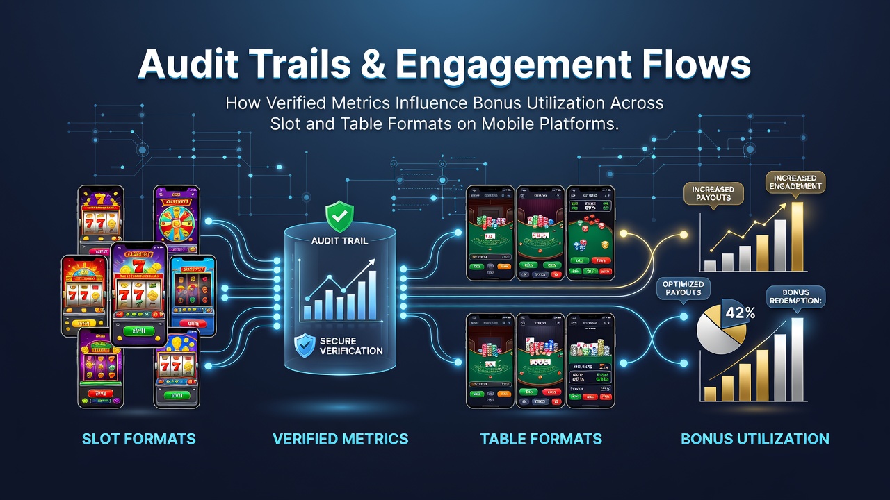 Darstellung von Audit-Trails und Engagement-Flows in mobilen Casino-Apps mit Fokus auf Slots und Tischspiele