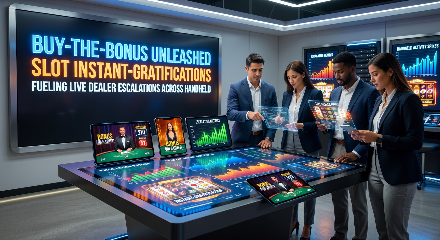 Live-Dealer-Tisch mit Slot-Bonus-Übertragung auf Tablet, zeigt Dealer, der Chips verteilt, während Slot-Symbole im Hintergrund pulsieren und mobile VIP-Leiter sichtbar ist