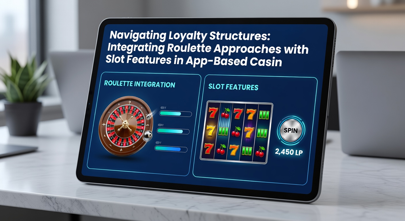 Darstellung der Verknüpfung zwischen Roulette-Tischen und Slot-Rädern in einer mobilen Treue-App